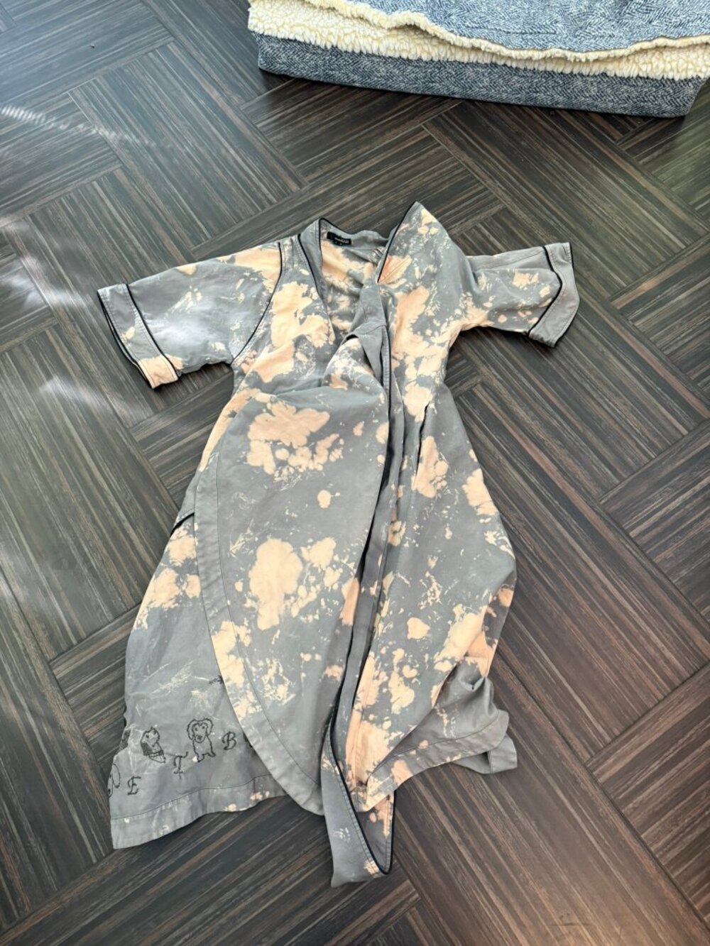 Monosuit Dress - Tie Dye with Embroidery